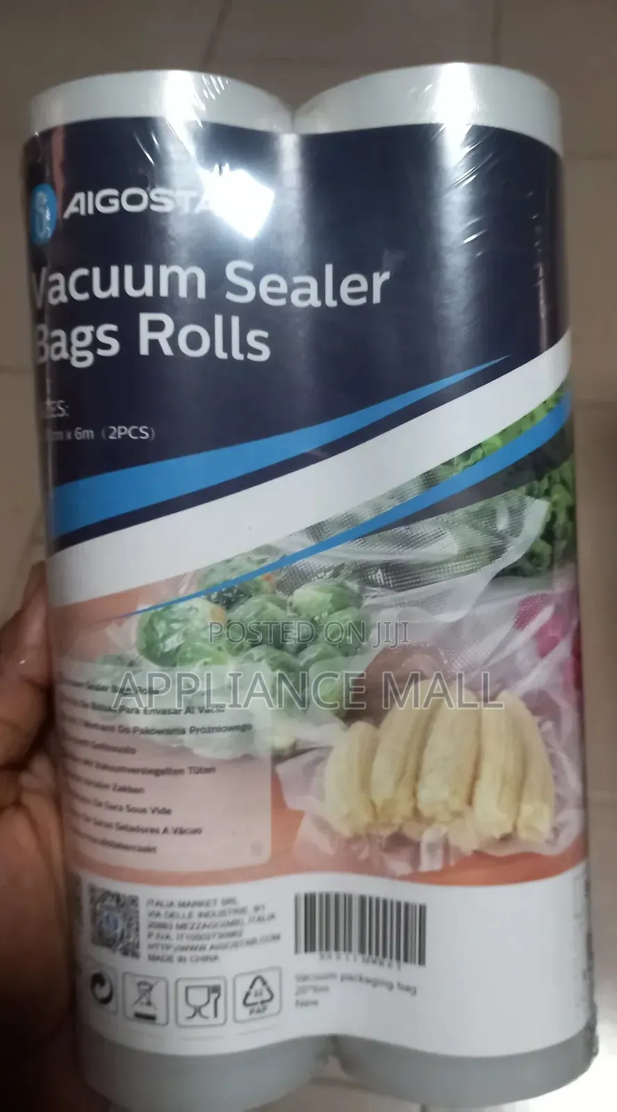 Vacuum Sealer Bags 20cm × 6m Italy