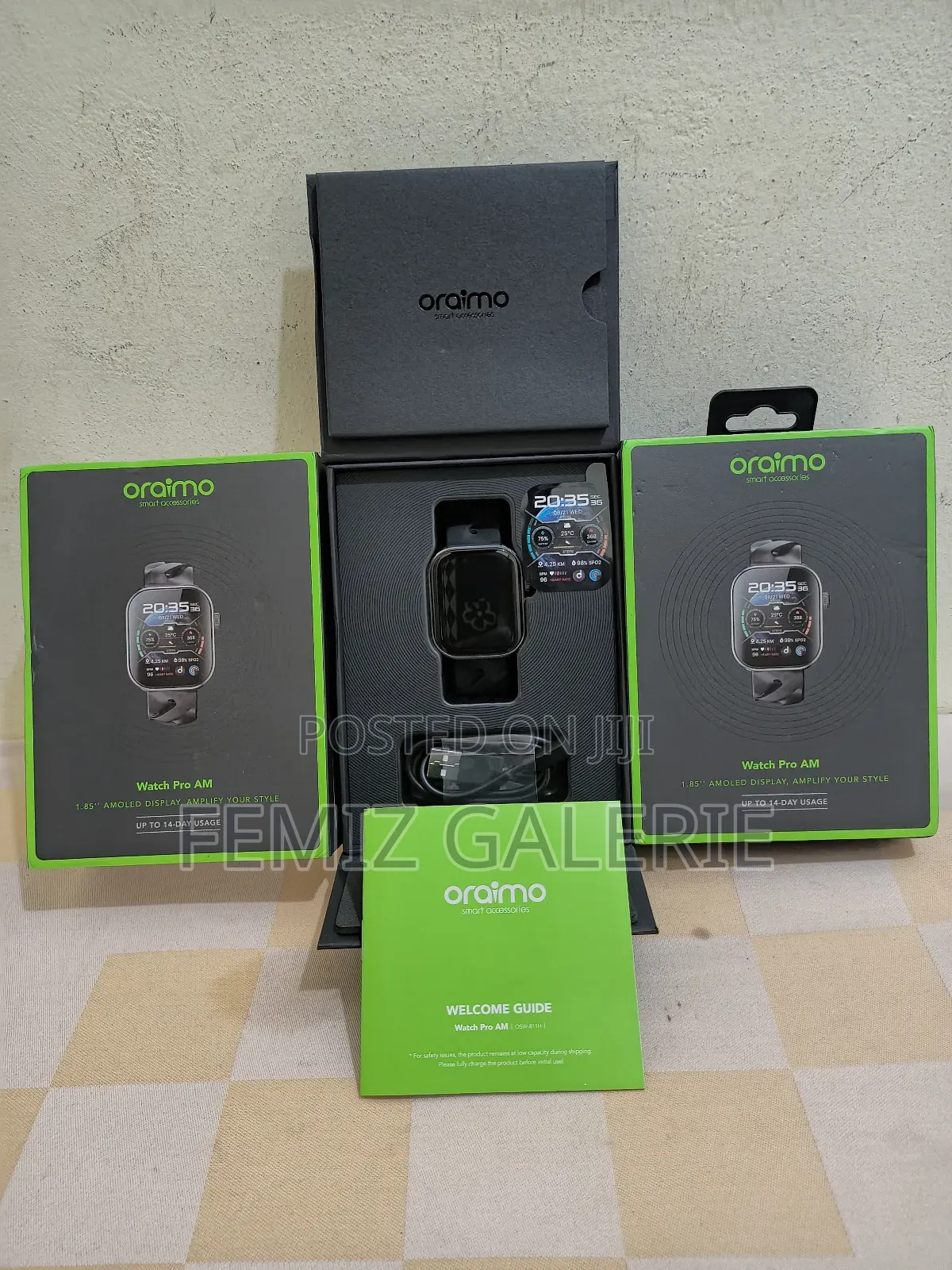 Oraimo Watch Pro Am 1.85′′ Amoled Ip68 Smart Watch
