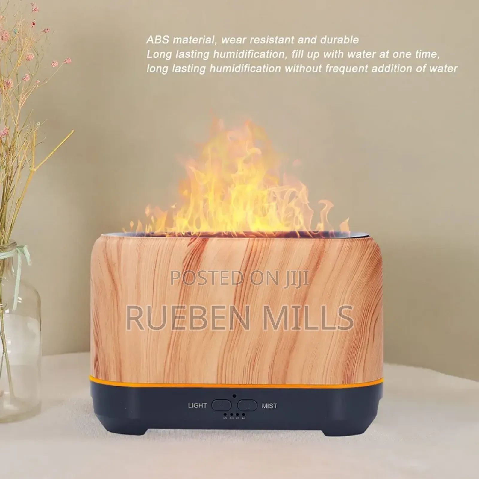 Wood Grain Cool Mist Air Essential Oil Diffuser Humidifier