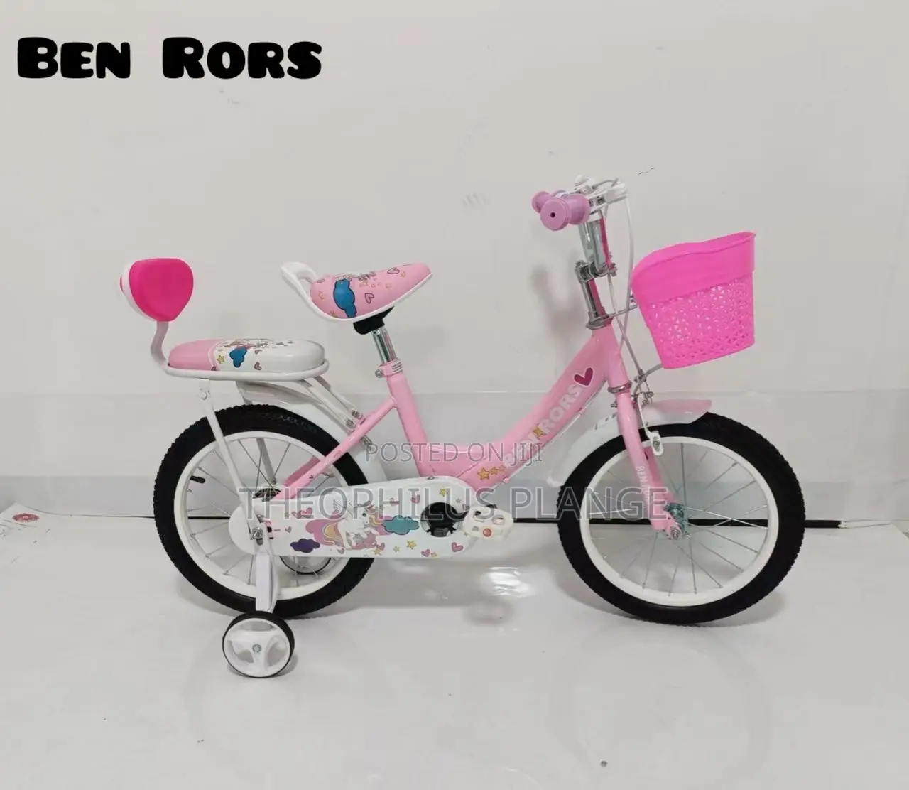 Kids Bike With Back Seat and Basket