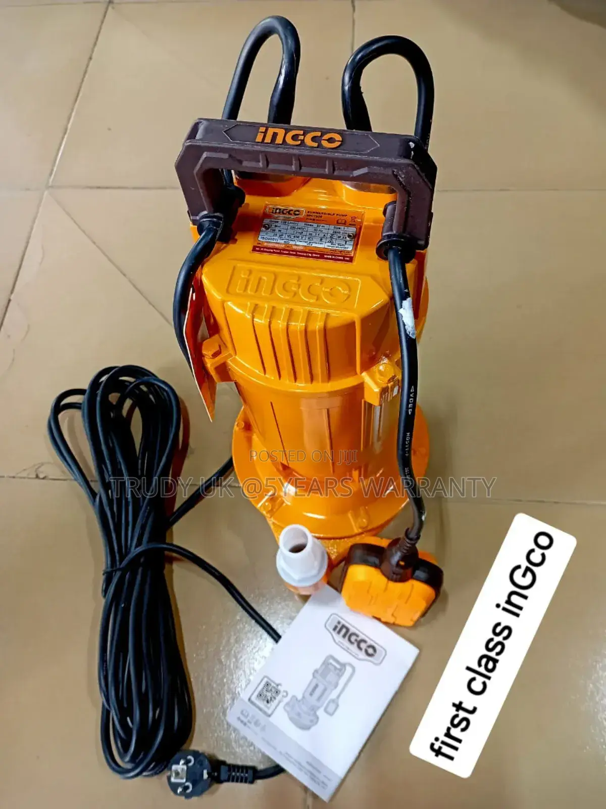 Heavy Power Supply 0.5hp Submersible Ingco Water Pump Japan