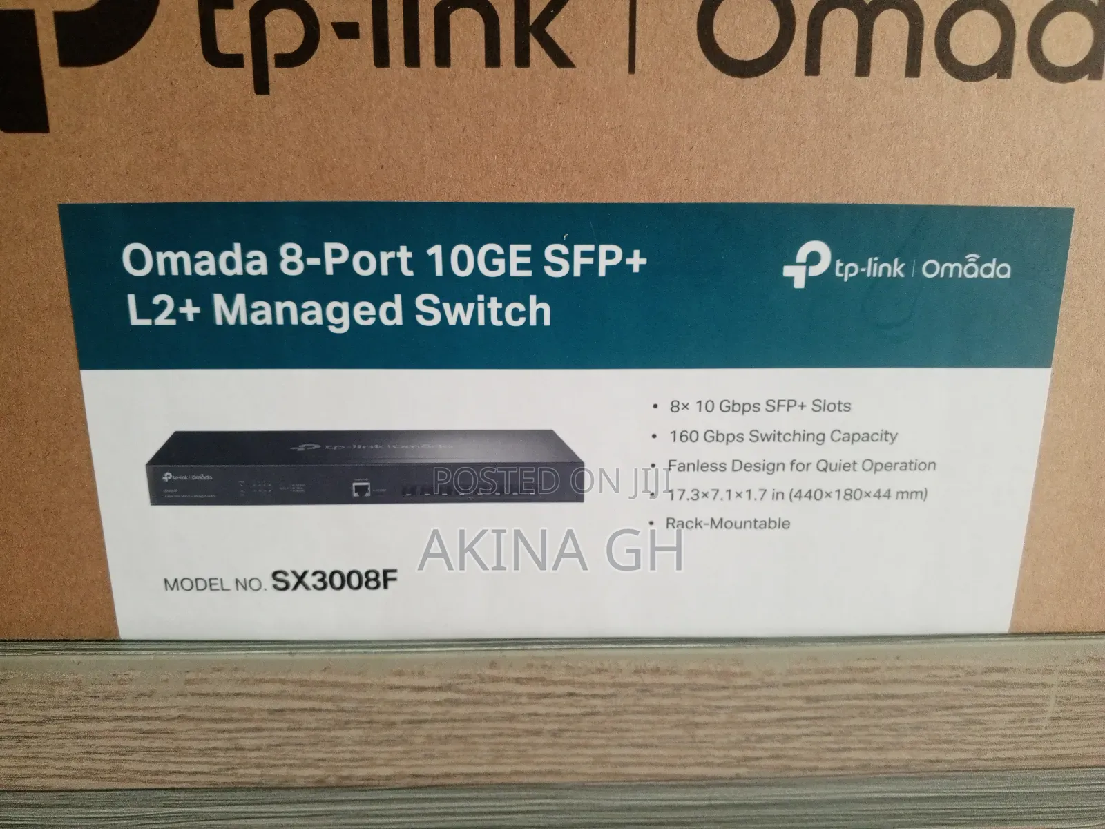 Tp-Link Omada 8 Port L2+ Managed Switch 10GE SFP+ SX3008F