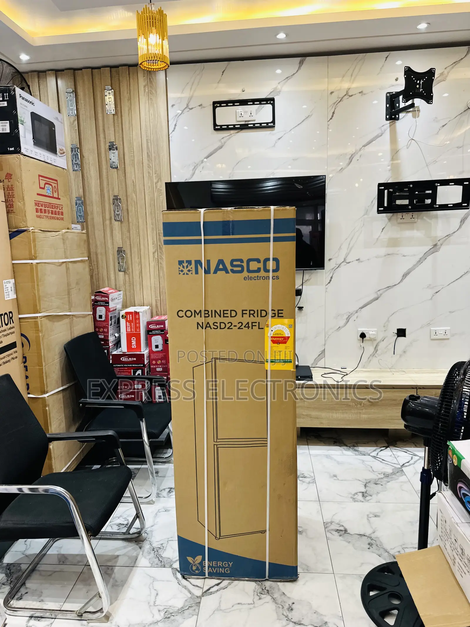 186L Double Door Fridge Nasco Nasd2-24fl