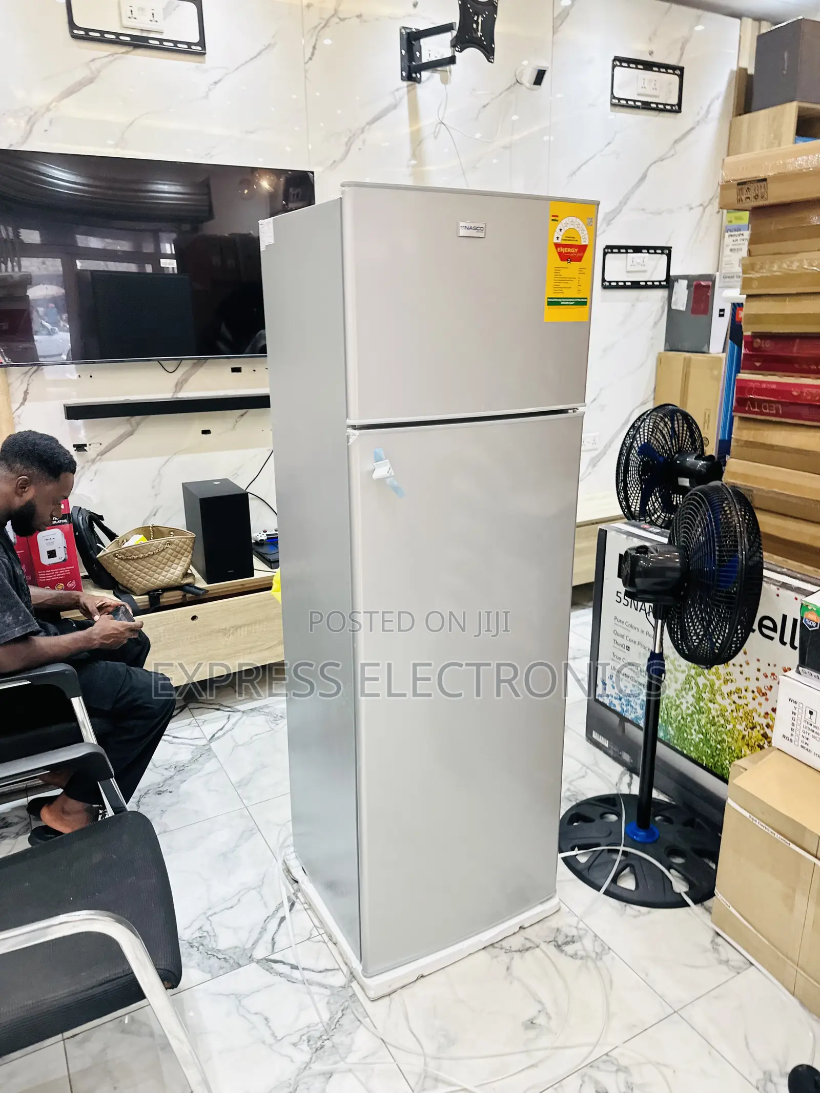 Very Affordable Double Door Fridge Nasco Bass-28fl 280L