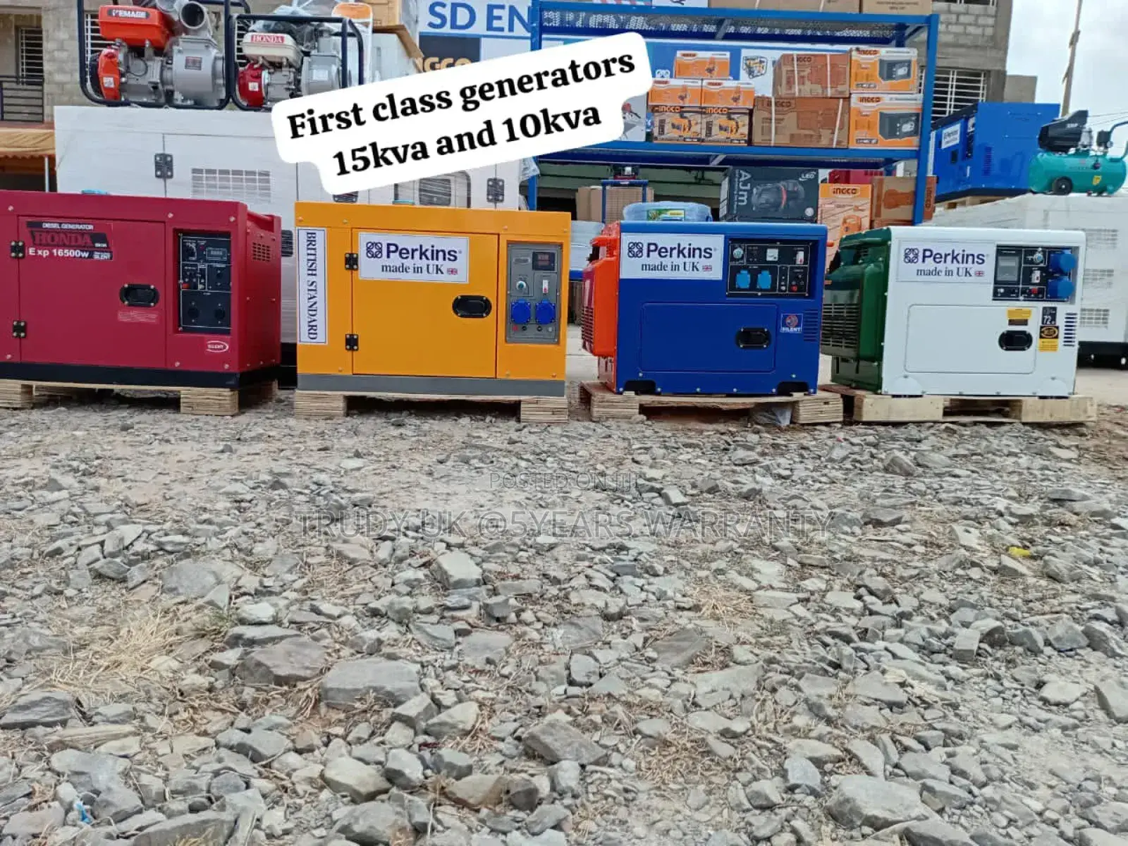 Commercial Plants 15kva Diesel Silent Generator 16500wats Uk