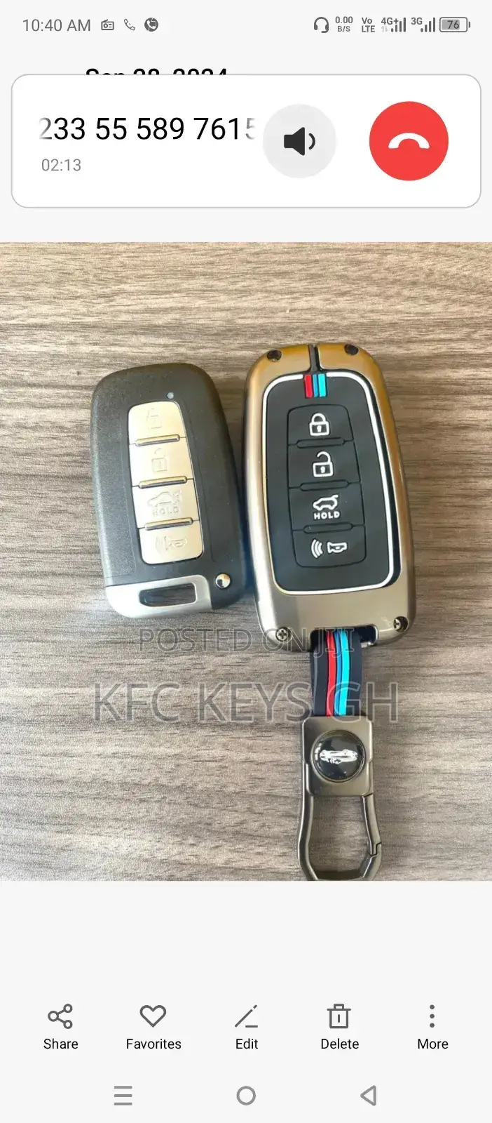 Hyundai Veloster Smart Key