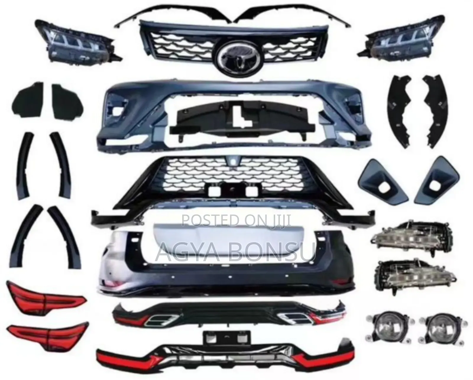 2016 to 2024 Toyota Fortuner Upgrade Body Kit With Spoiler