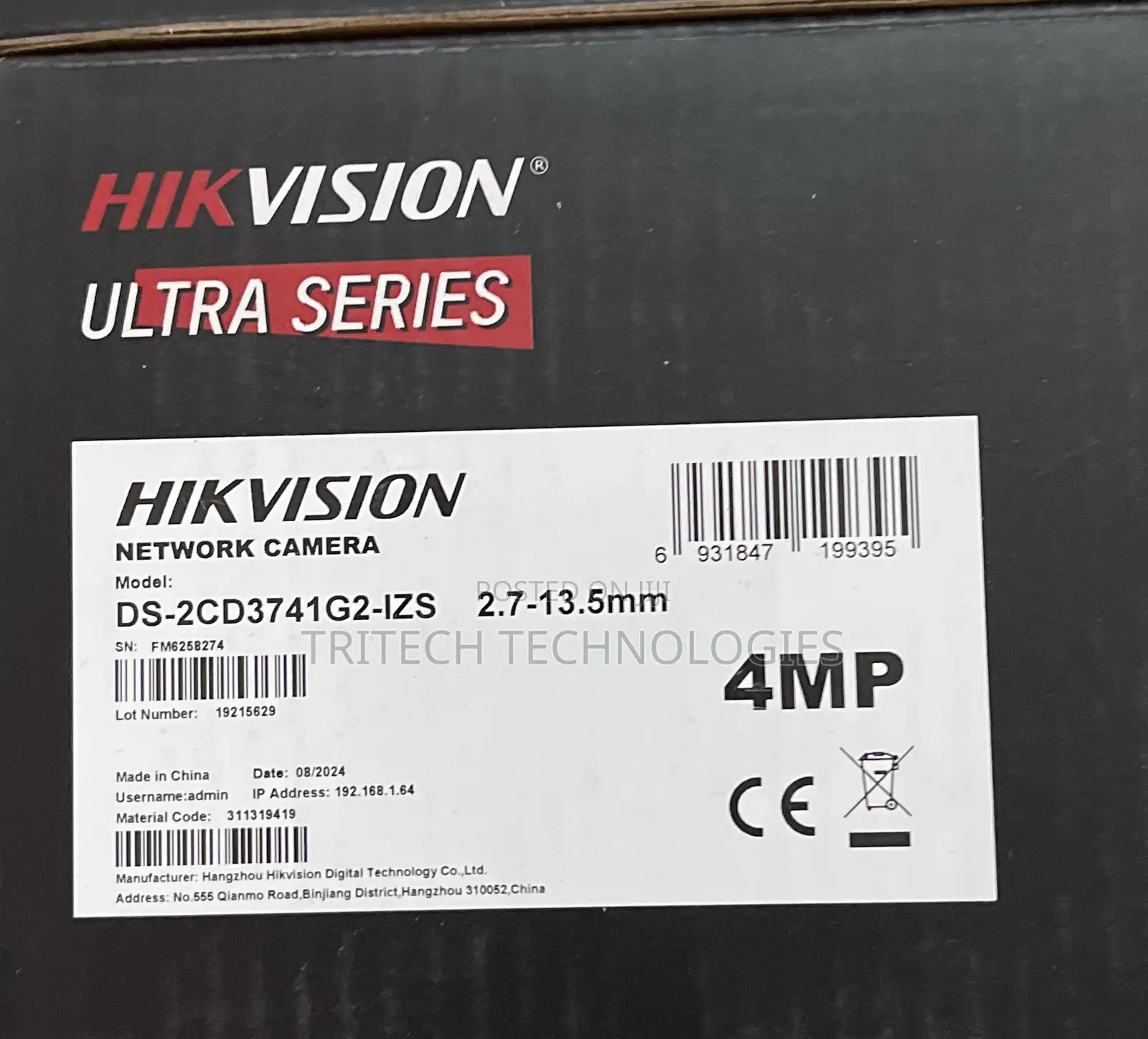 Hikvision 4mp 4mp Varifocal Dome Network Camera