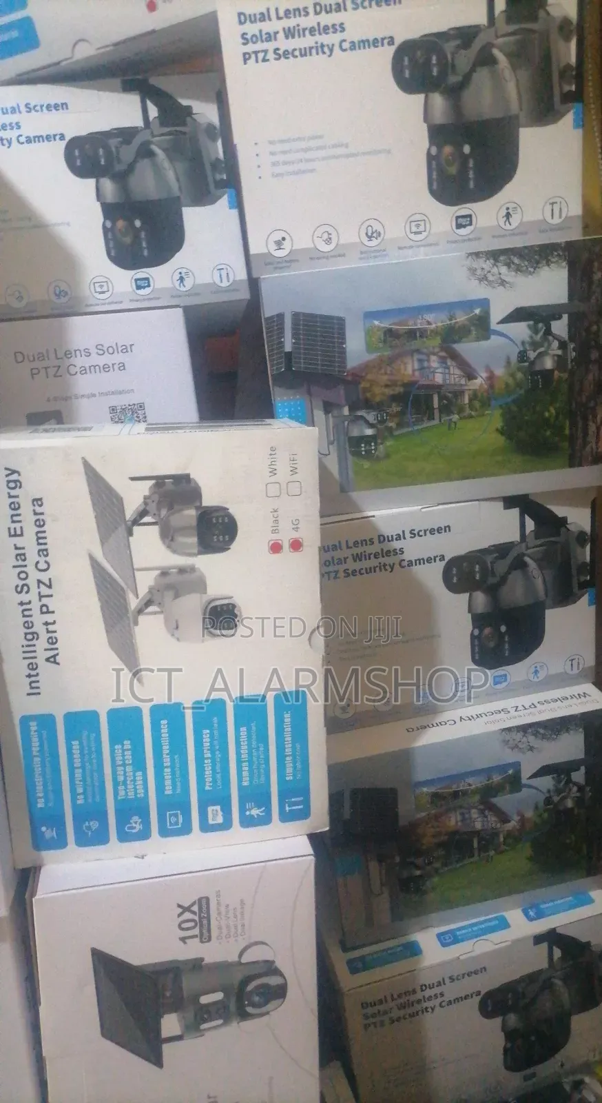 Solar Power Panel PTZ Camera
