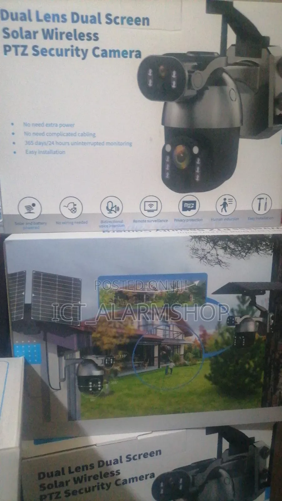 Solar Power Panel PTZ Camera