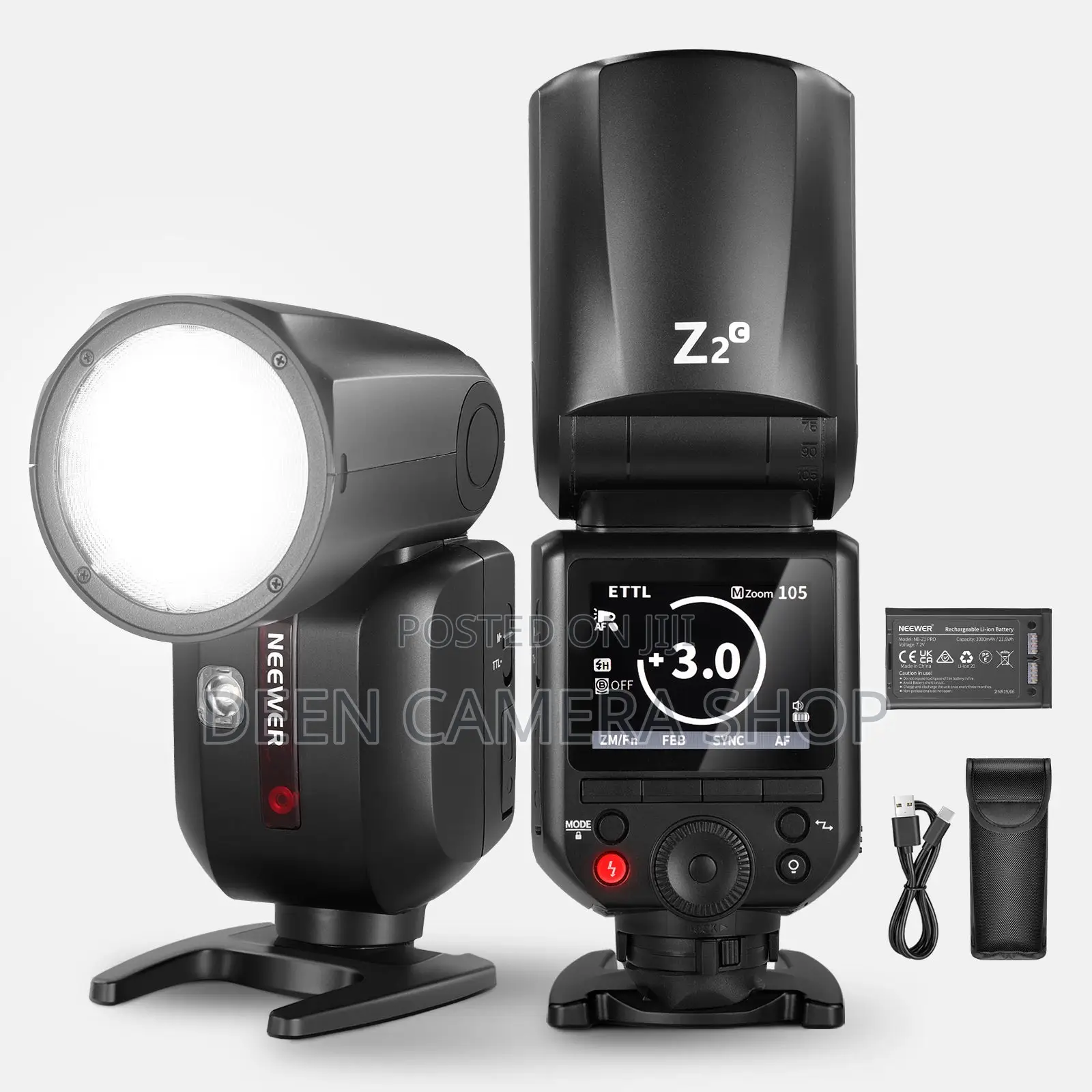 Neewer Z2 3000mah Battery TTL Round Head Flash Speedlite