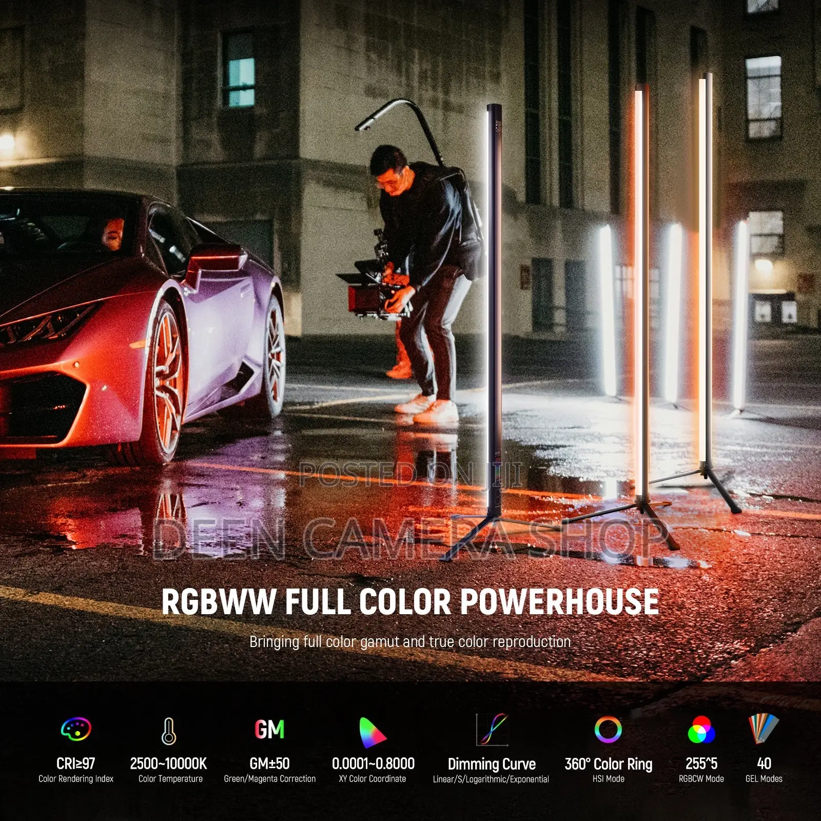 Neewer Tl120c 42w RGB Tube Light With App/2.4g/DMX Control