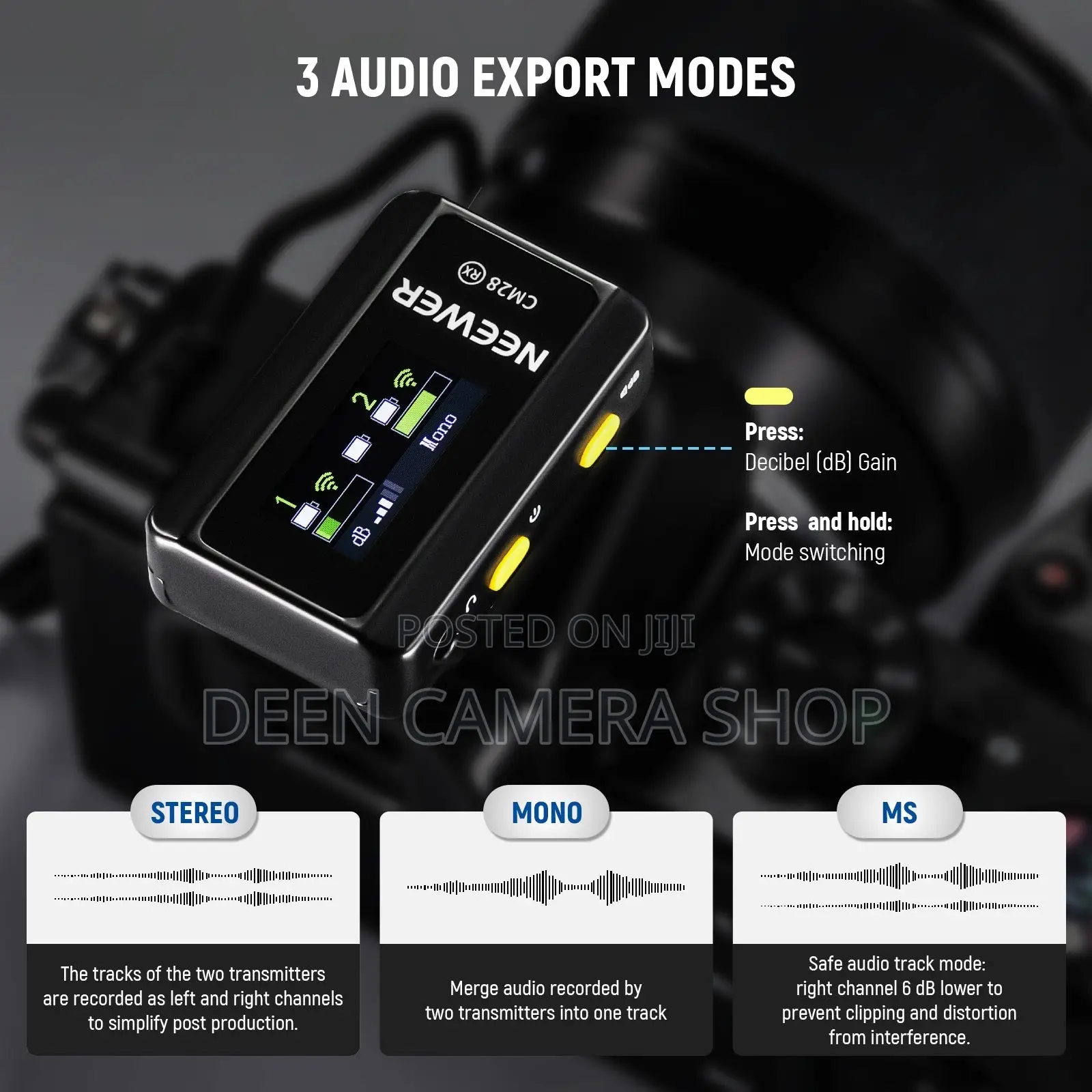 NEEWER CM28 Wireless Lavalier Microphone System