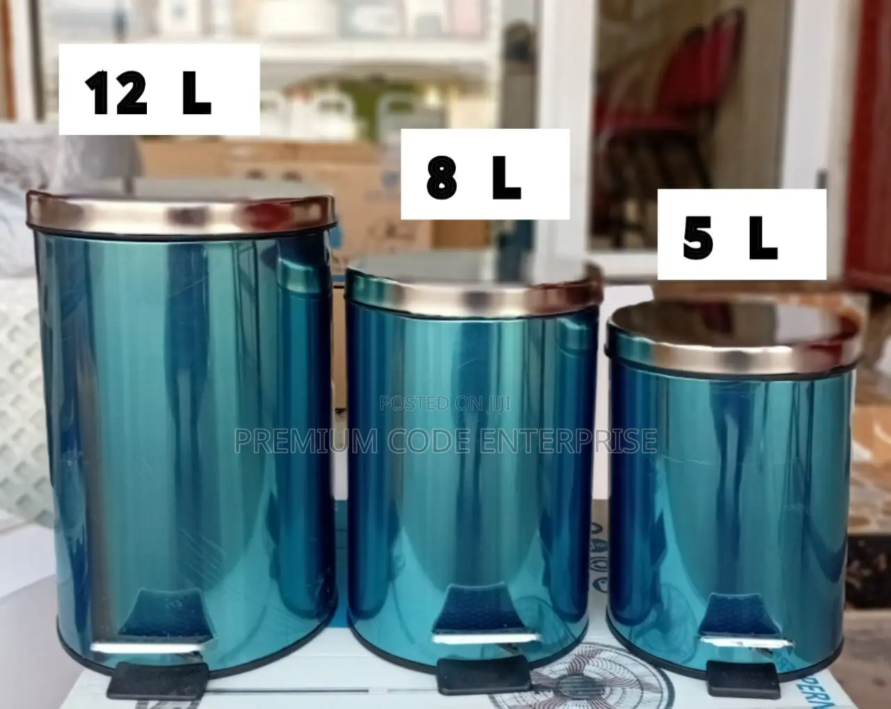 5L Stainless Steel Step Trash Bin
