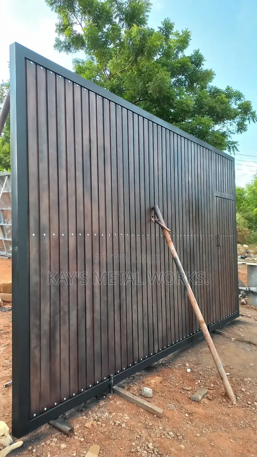 Modern Galvanized Main Gate | Custom Jerusalem Gate