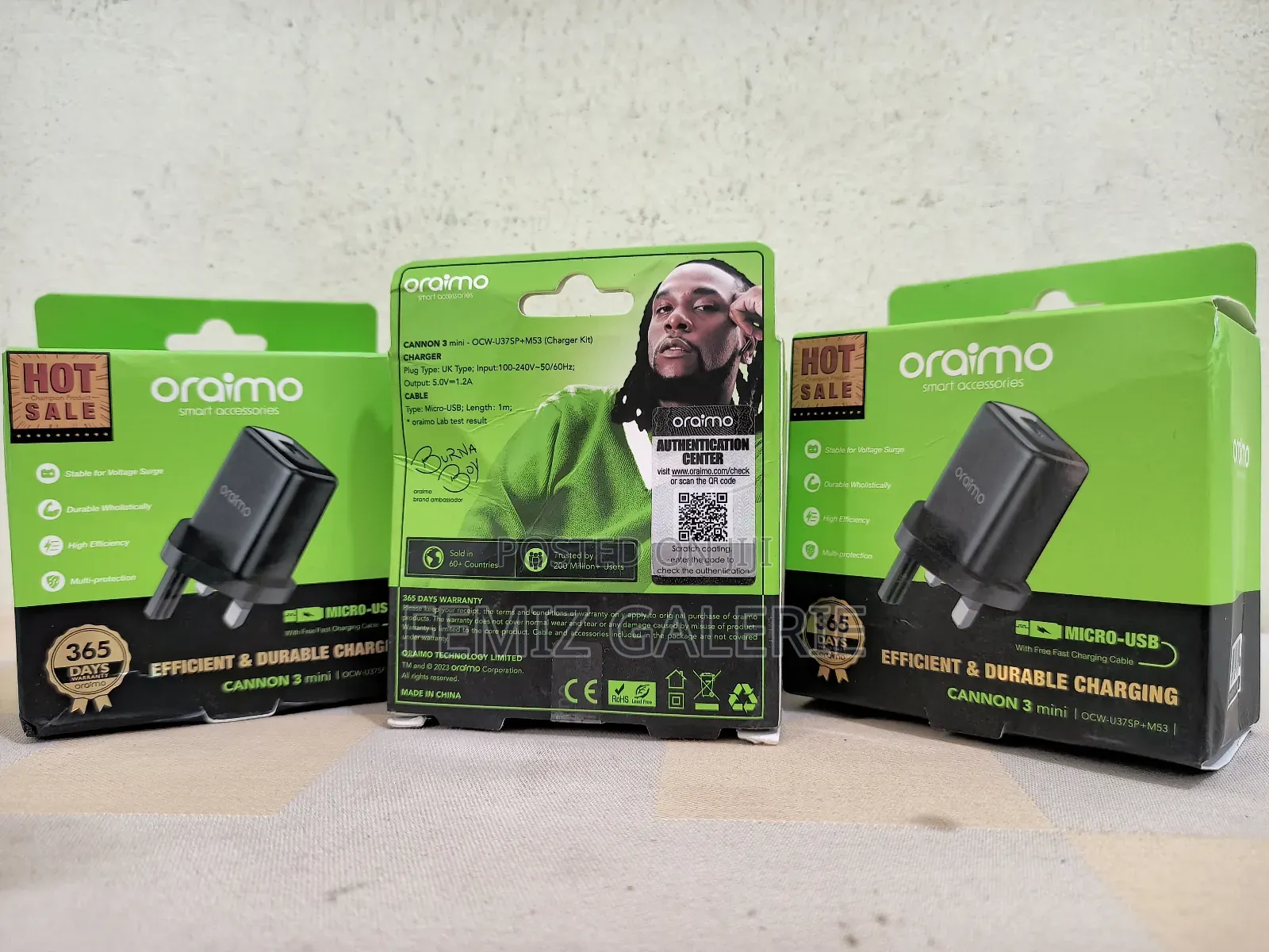 Oraimo Cannon 3 5W USB-A to Mini-Usb Wall Charger