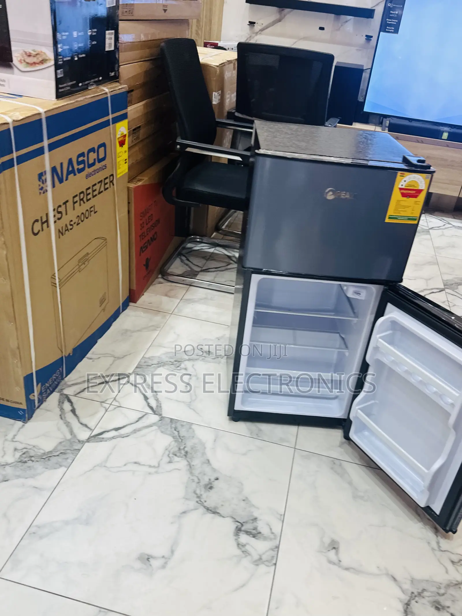 Top Freezer Double Door Table Top Pearl Fridge