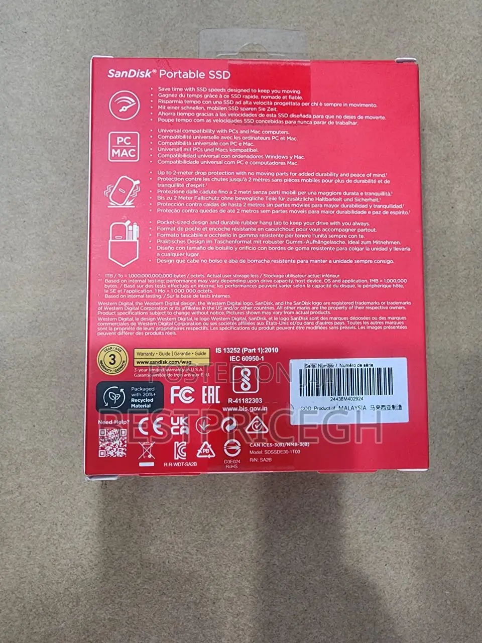 Sandisk Portable SSD 1TB