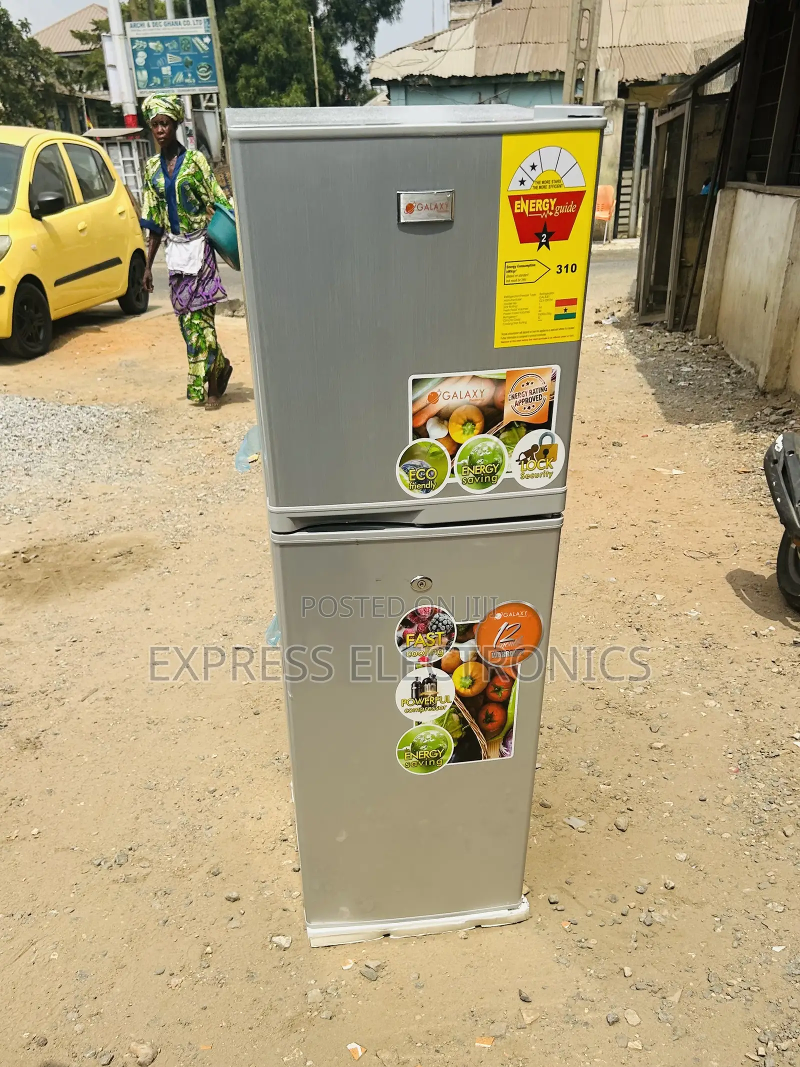 High Efficiency Compressor Double Door Fridge Galaxy 200TM