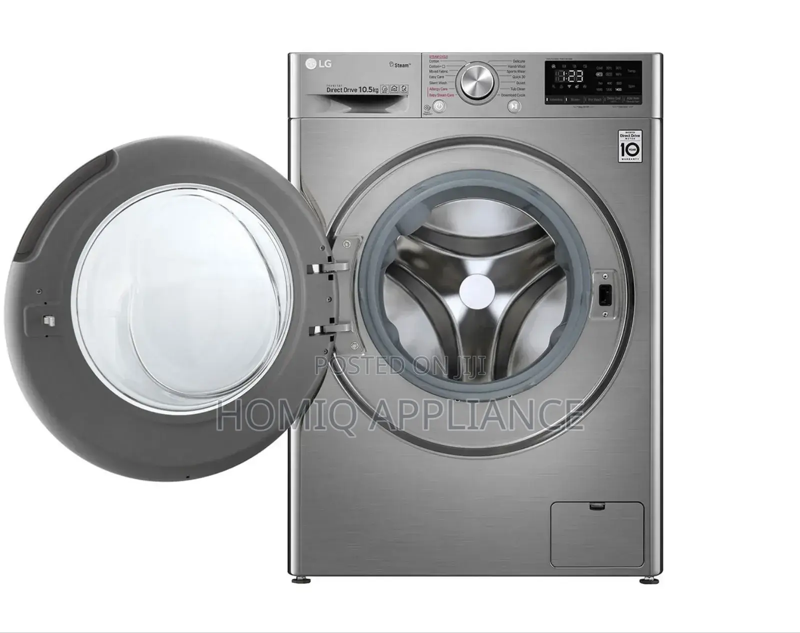Lg Front Load Washer 10.5kg F4v5ryp2t Bigger Capacity