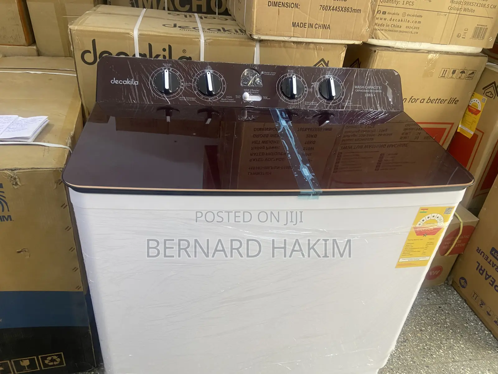 Decakila 16kg Washing Machine Semiautomatic