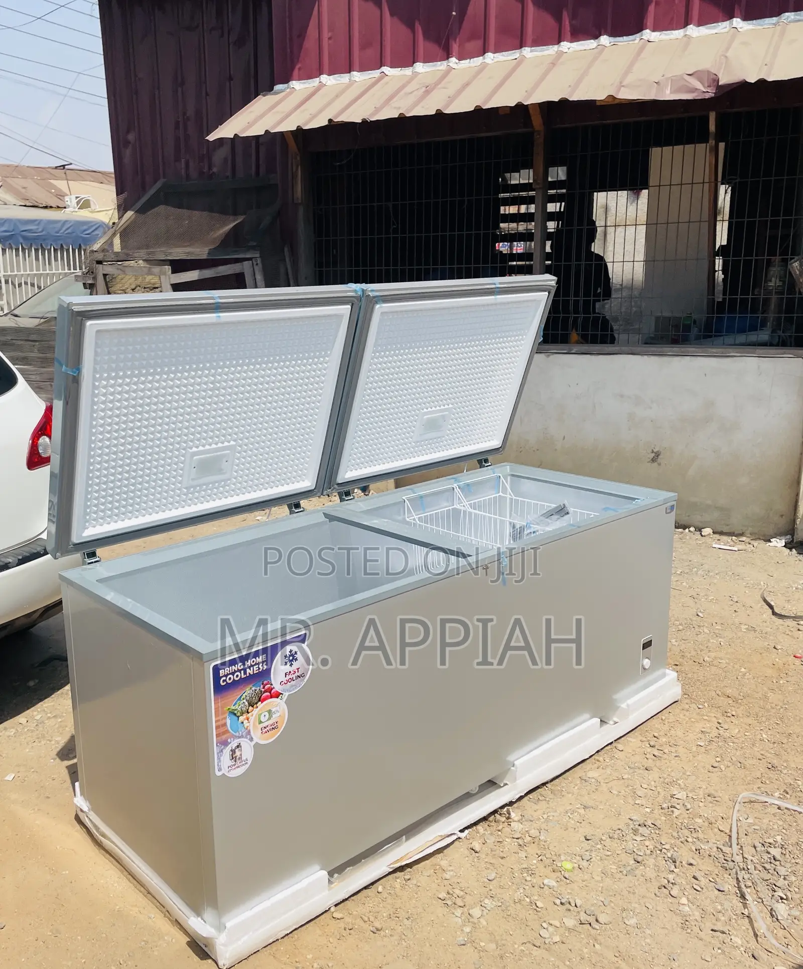(Nas 1200fl -Dd)Single Door Nasco Chest Freezer(Gray).