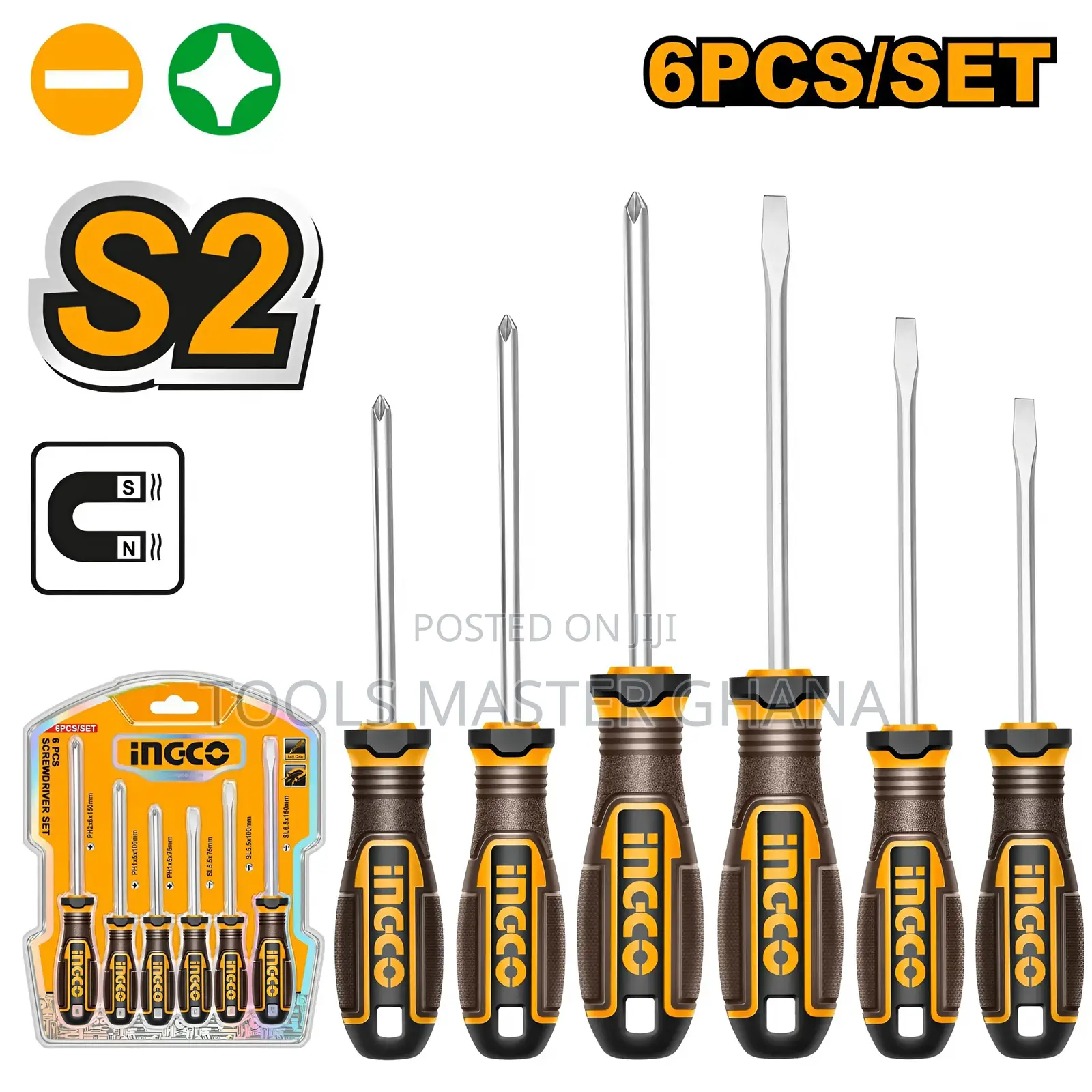 6 Pcs Screwdriver Set - Hksds0628