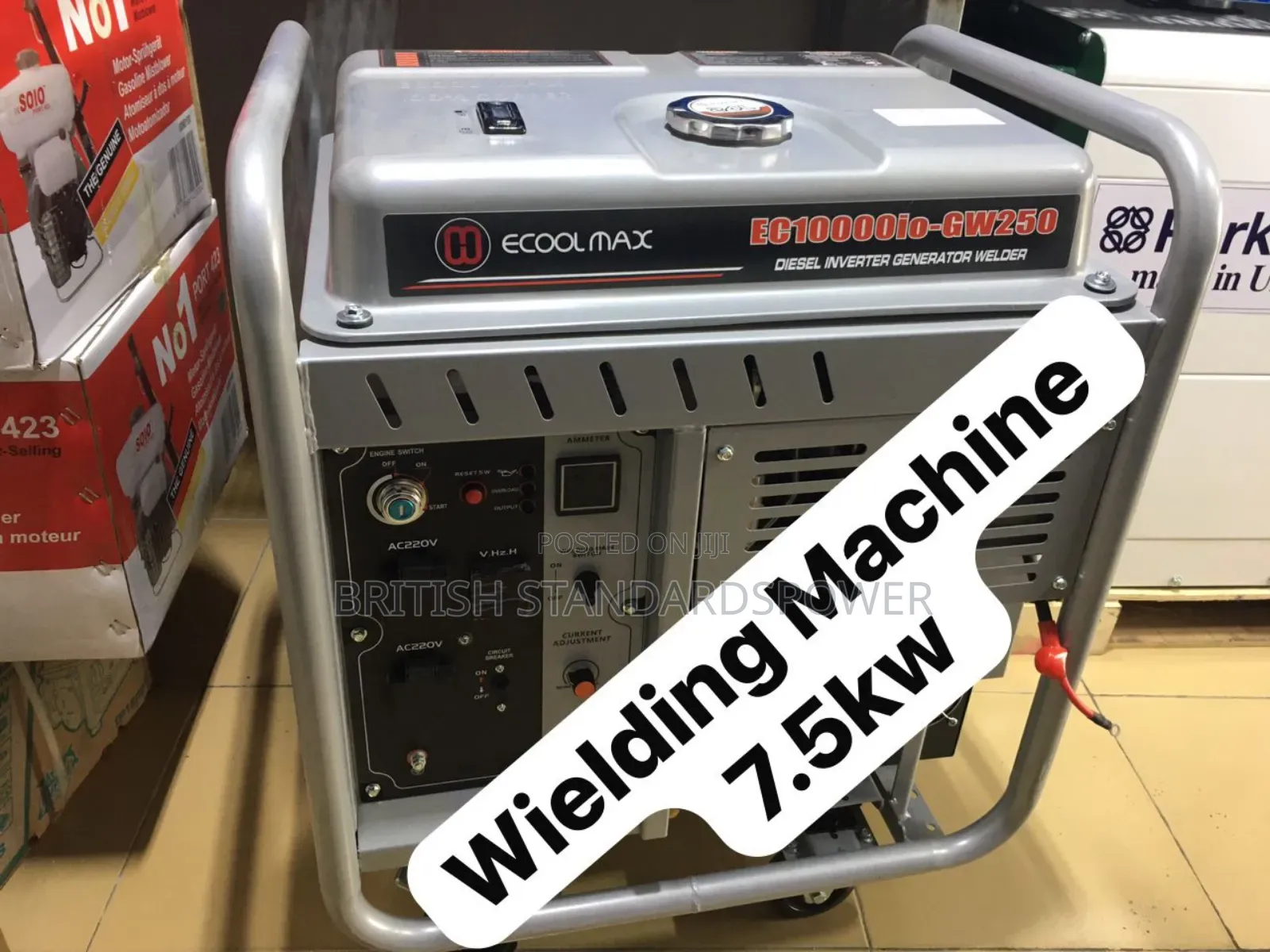 First Class Powerful 7.5kva Ecoolmax Welding Machine