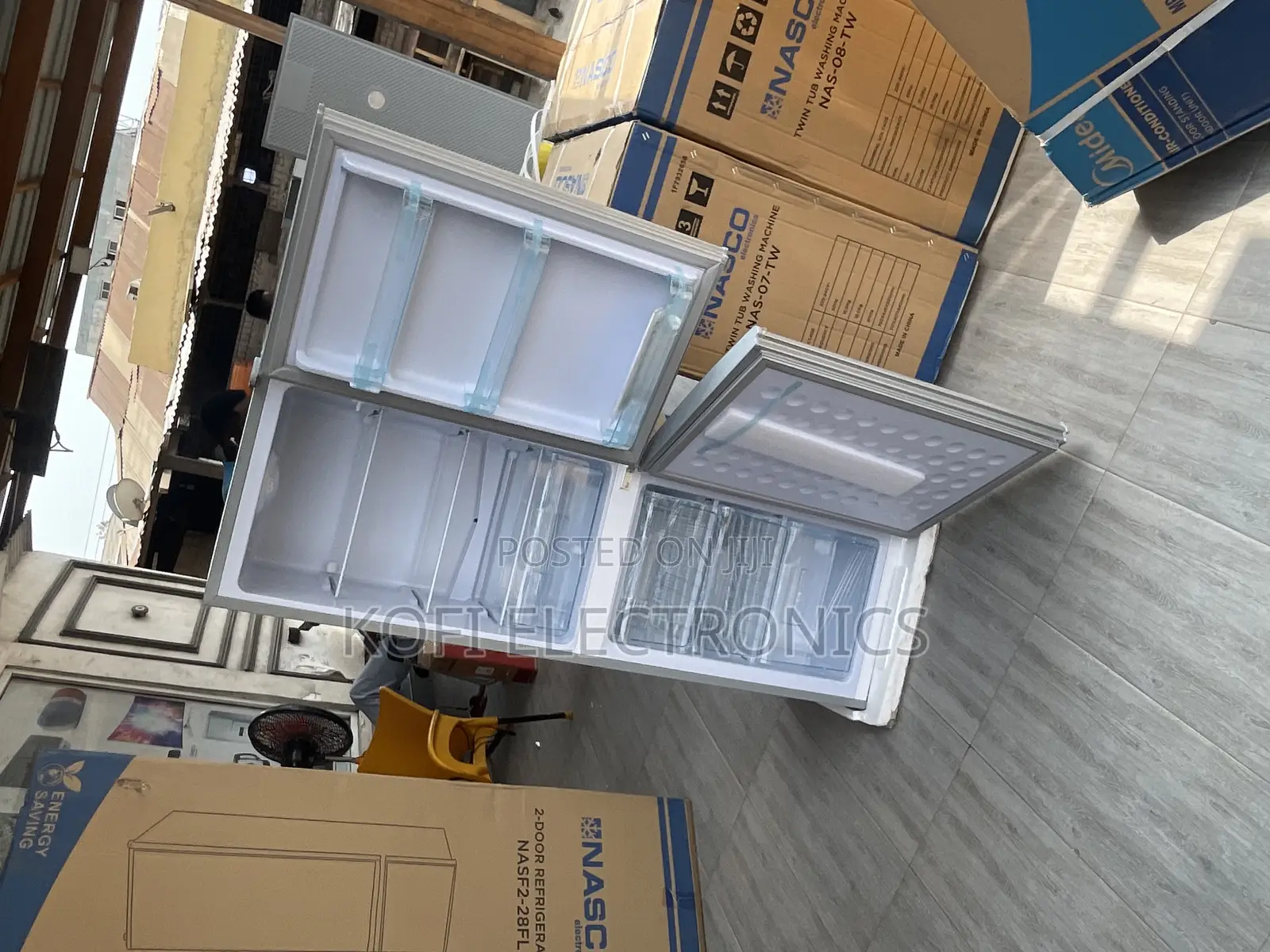 Nasco 158L Bottom Freezer Refrigerator W/Adjustable Shelbes