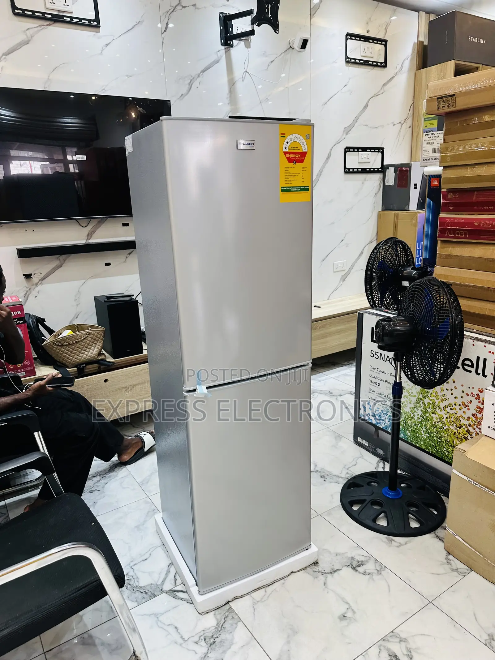 Energy Saving Double Door Fridge Nasco Nasd2-24fl