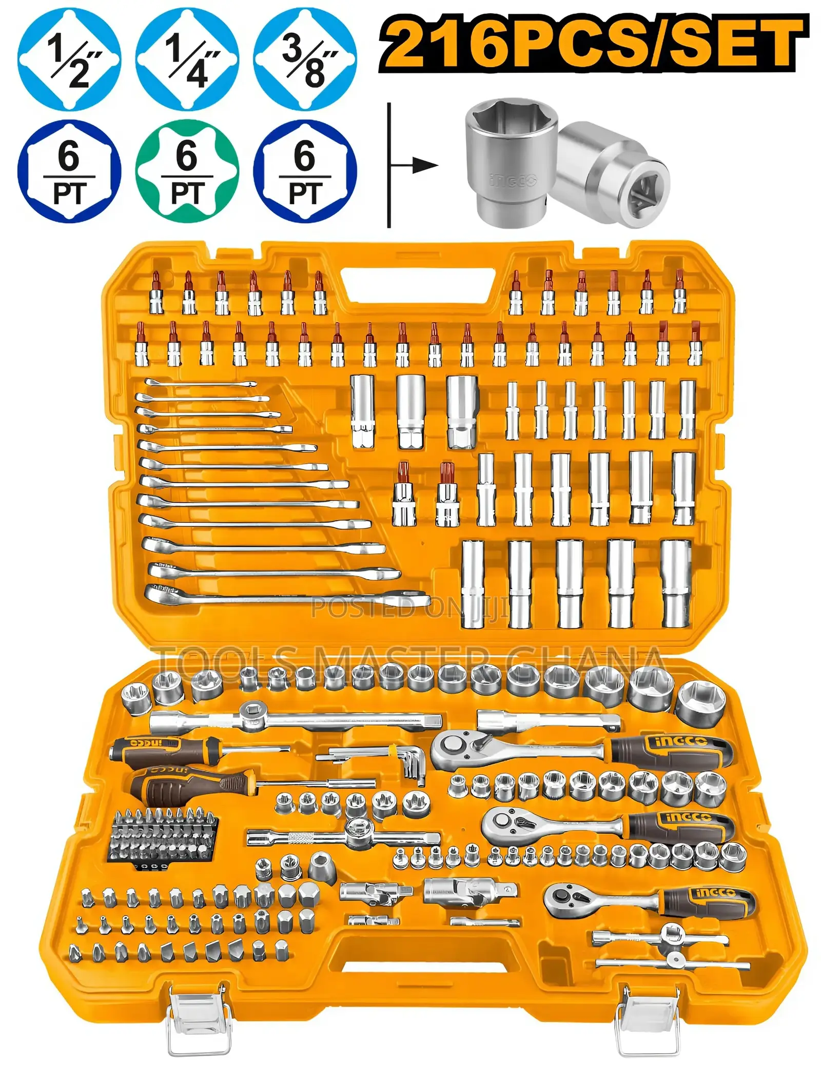 216 Pcs Combination Tools Set - Hkthp22161