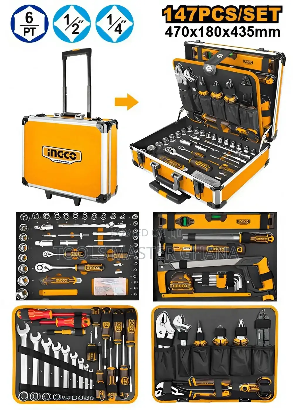 147 Pcs Handtools Set - Hkthp21471