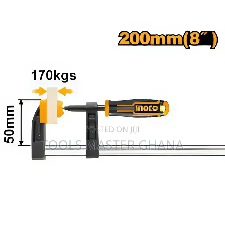 F Clamp With Plastic Handle - Hfc020502