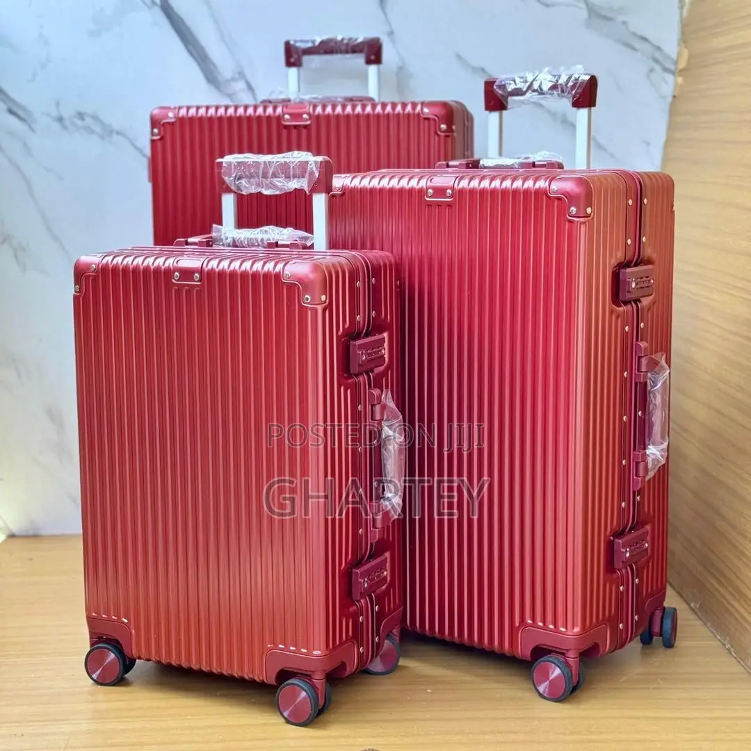 3 Pieces Luggage Suitcases Set Burgundy (Free Deliver)