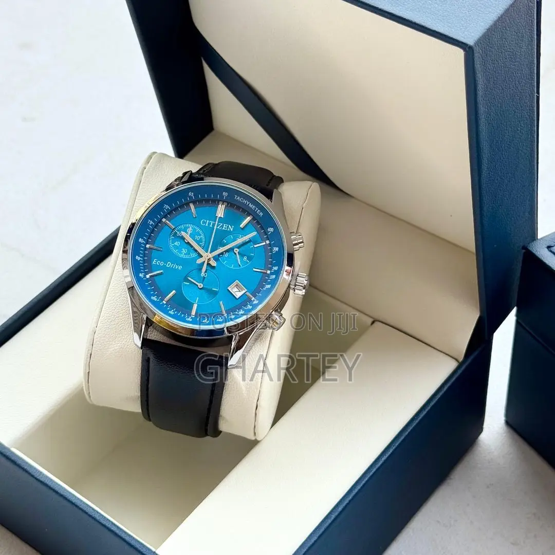 Citizen Chronograph Men’S Leather Wristwatch (Free Delivery)