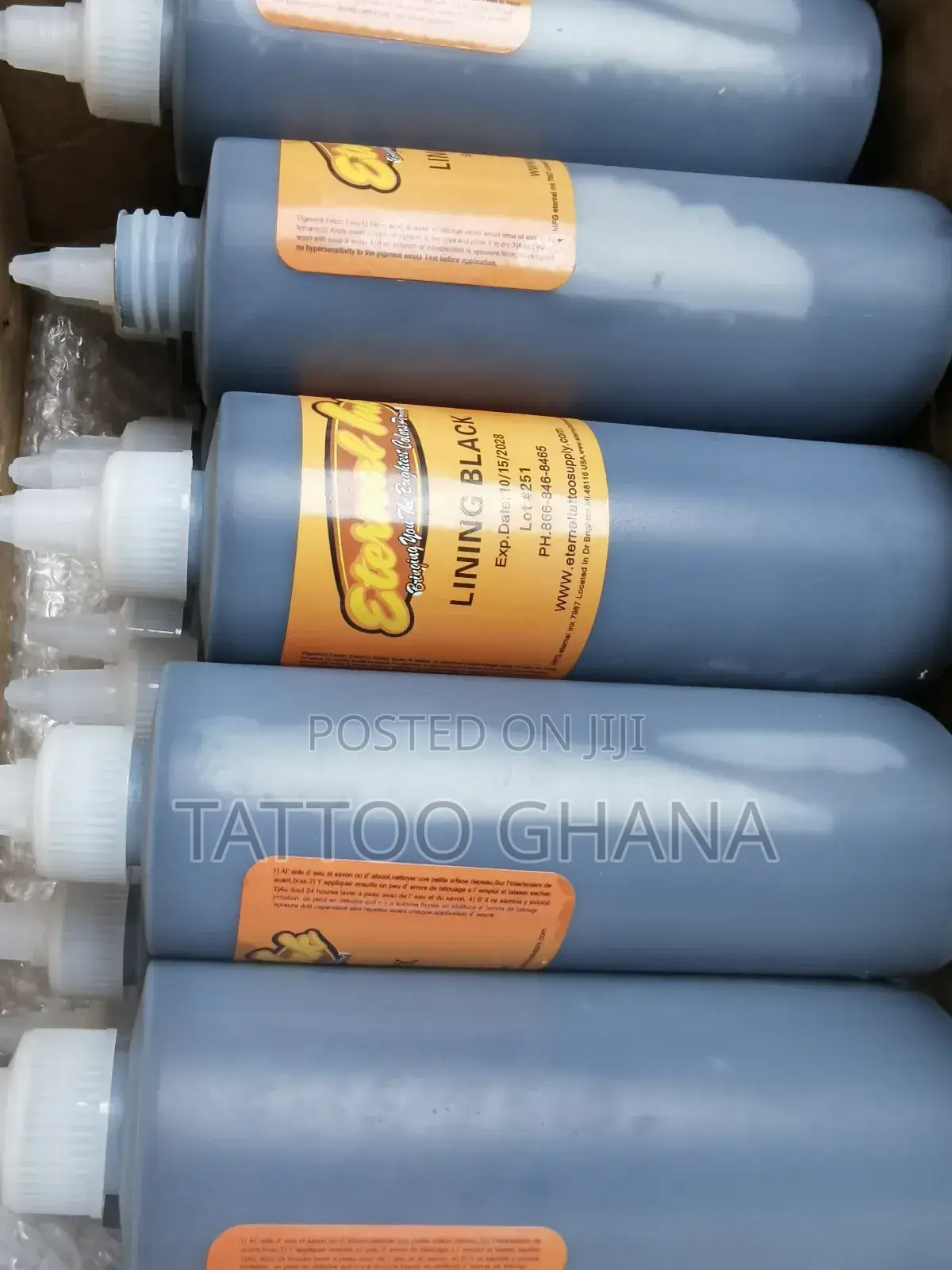 240ml Eternal Tattoo Ink Lining Black