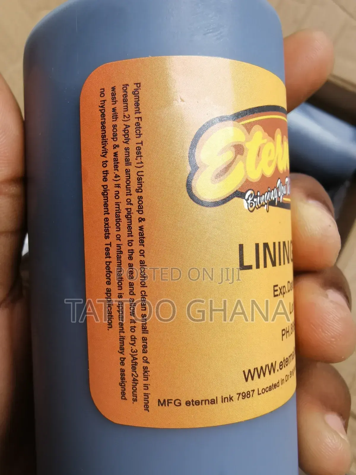 240ml Eternal Tattoo Ink Lining Black