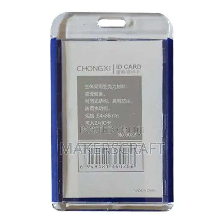 Plastic Id Holder