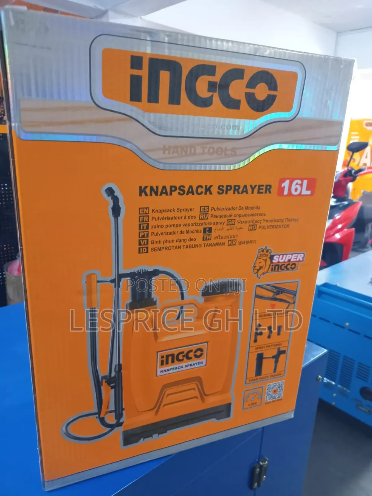Ingco 16L Sprayer: Ideal for Large Area
