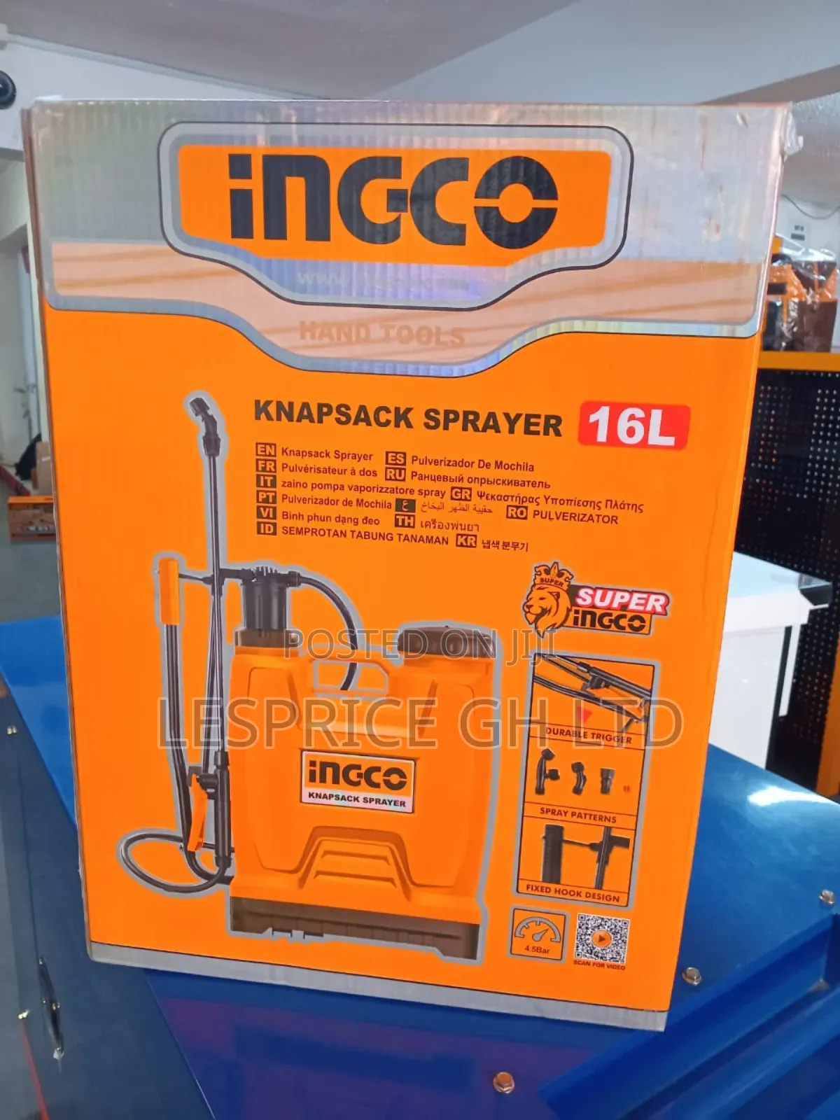 Ingco Knapsack Sprayer: Comfort Straps