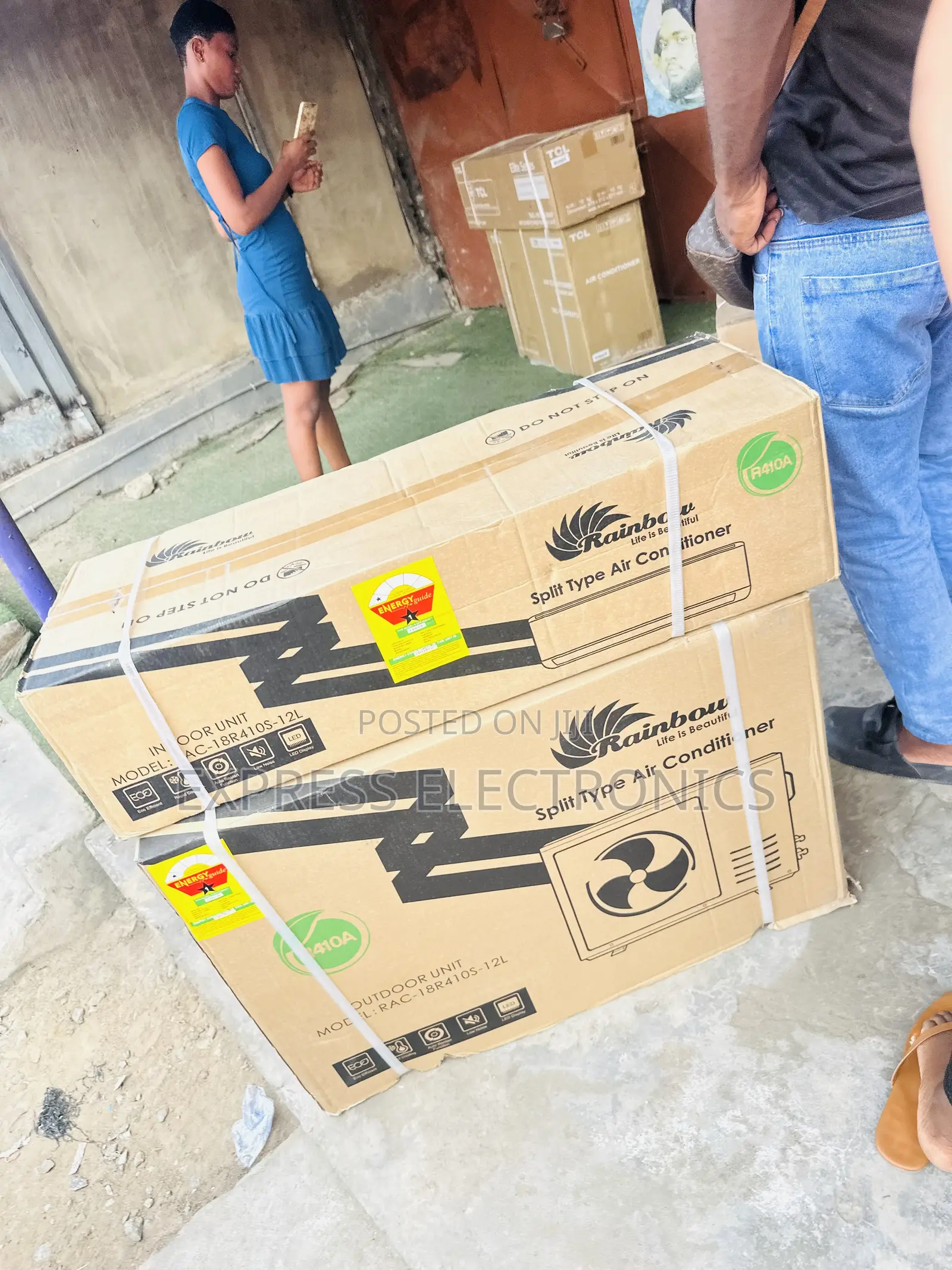 Fabulous Job Air Conditioner Split R410 Gas Rainbow 1.5hp