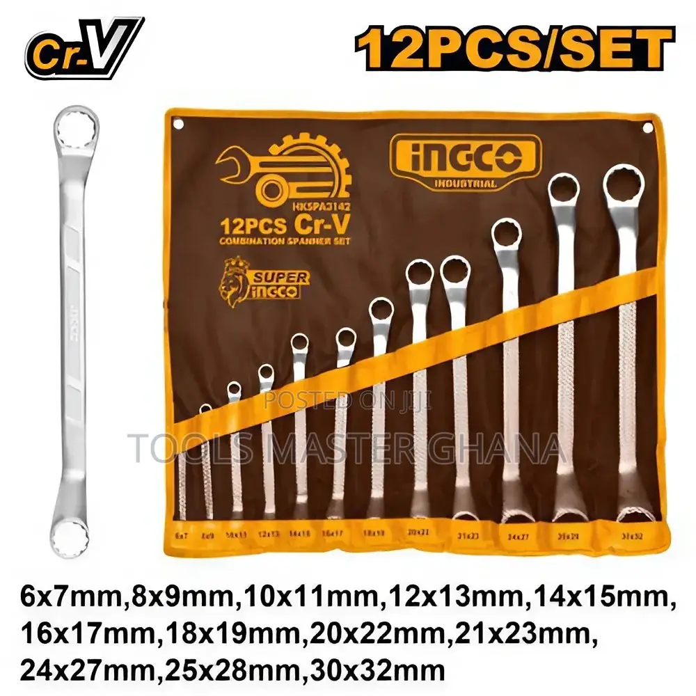 12pcs Offset Ring Spanner Set - Hkspa3142