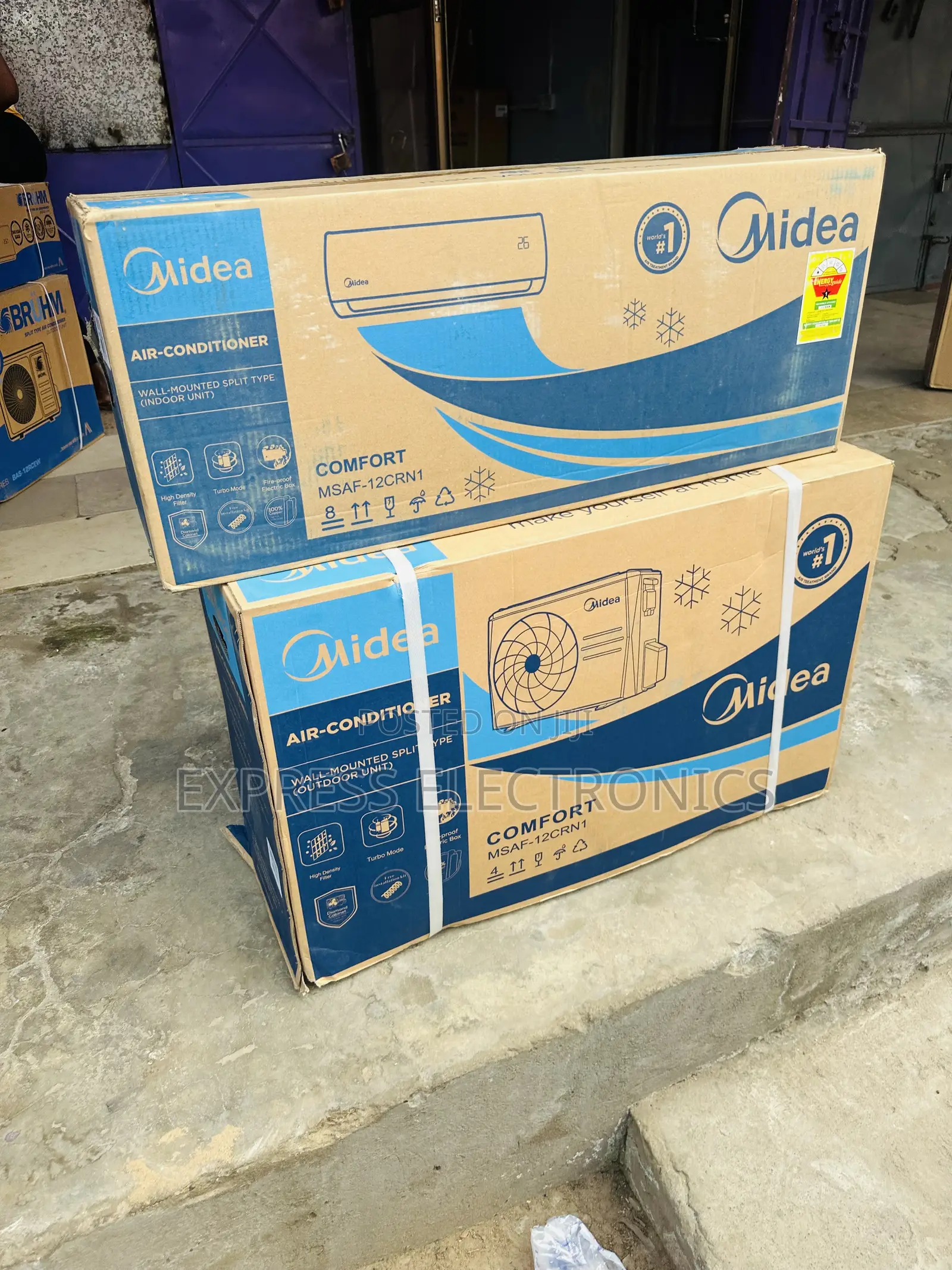 Auto Power Protection Split R410 Gas Midea 1.5hp
