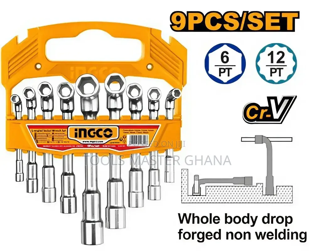 L-angled Socket Wrench Set - Laswt0901