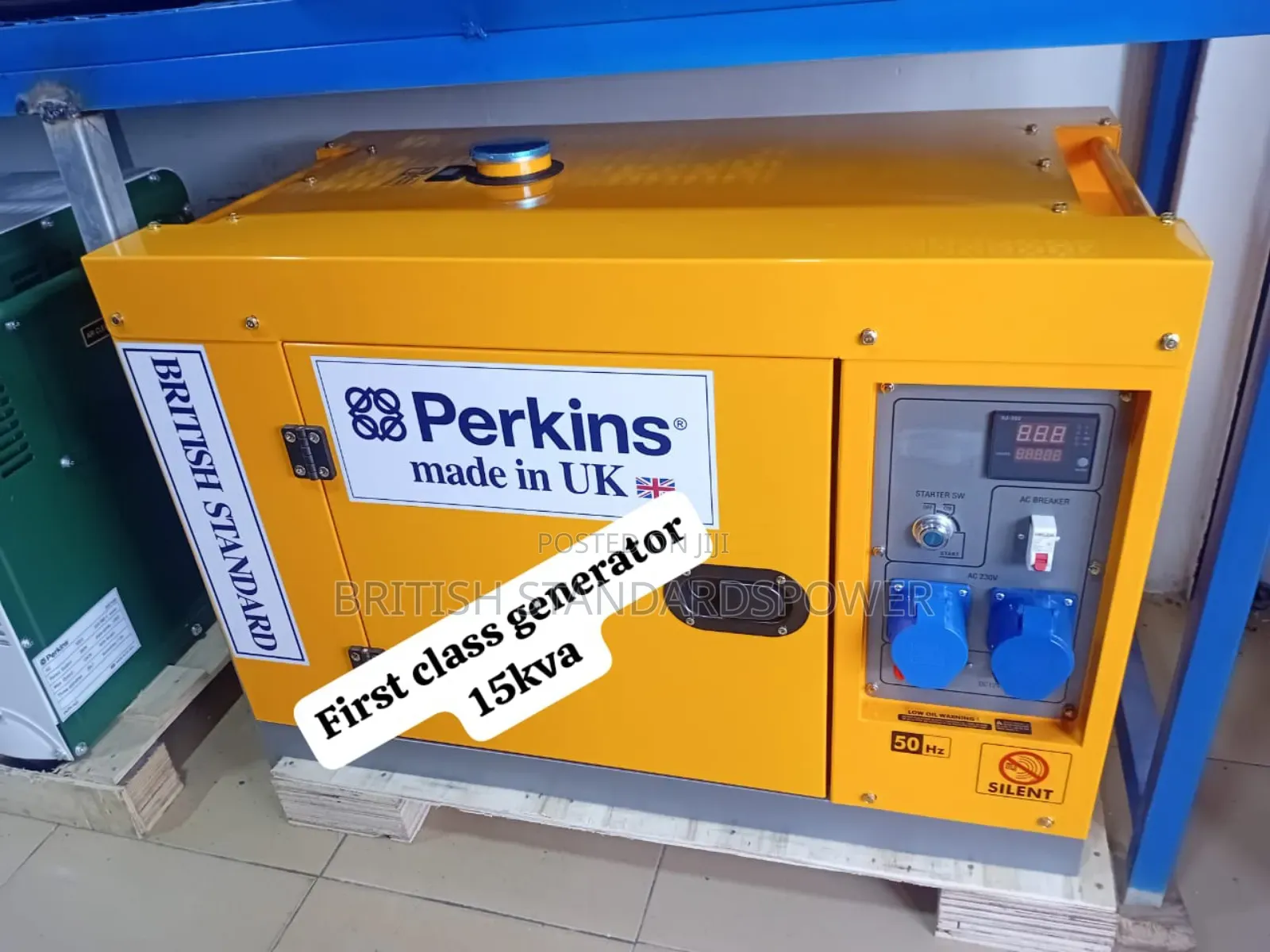 Single Phase 15kva Perkins Generator 16500watt Silent