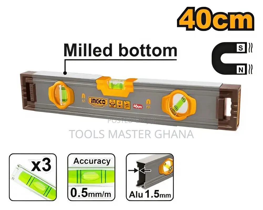 Spirit Level With Powerful Magnets - Hsl38040m
