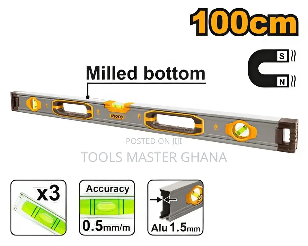 Spirit Level With Powerful Magnets - Hsl38100m
