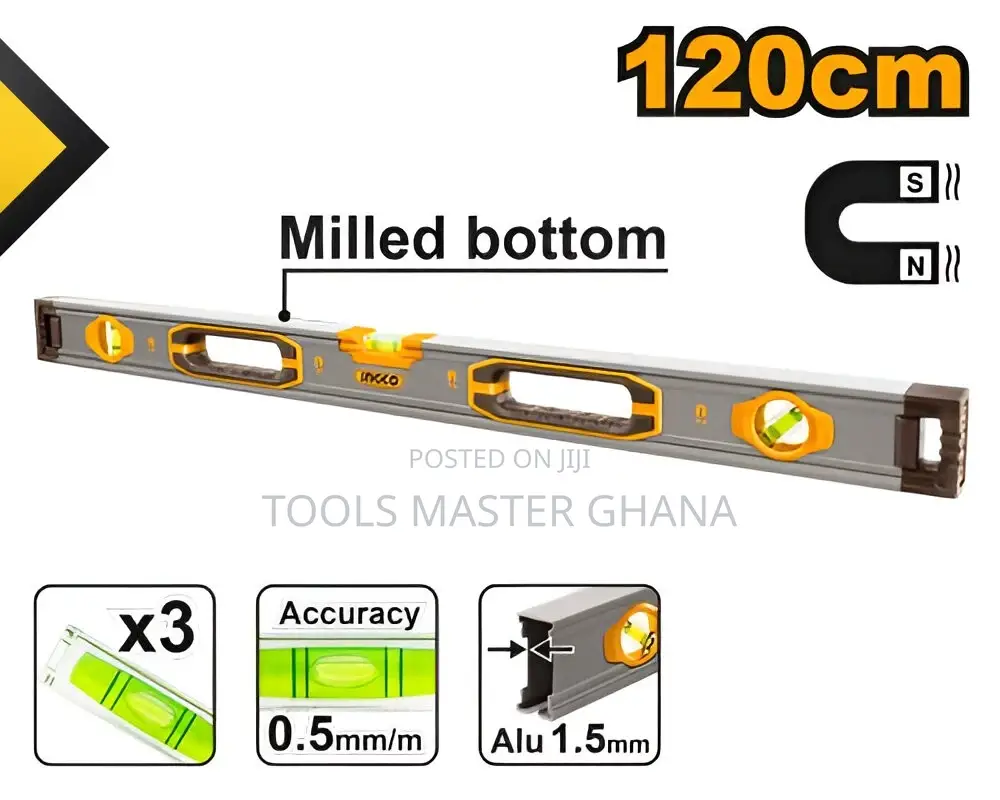 Spirit Level With Powerful Magnets - Hsl38120m