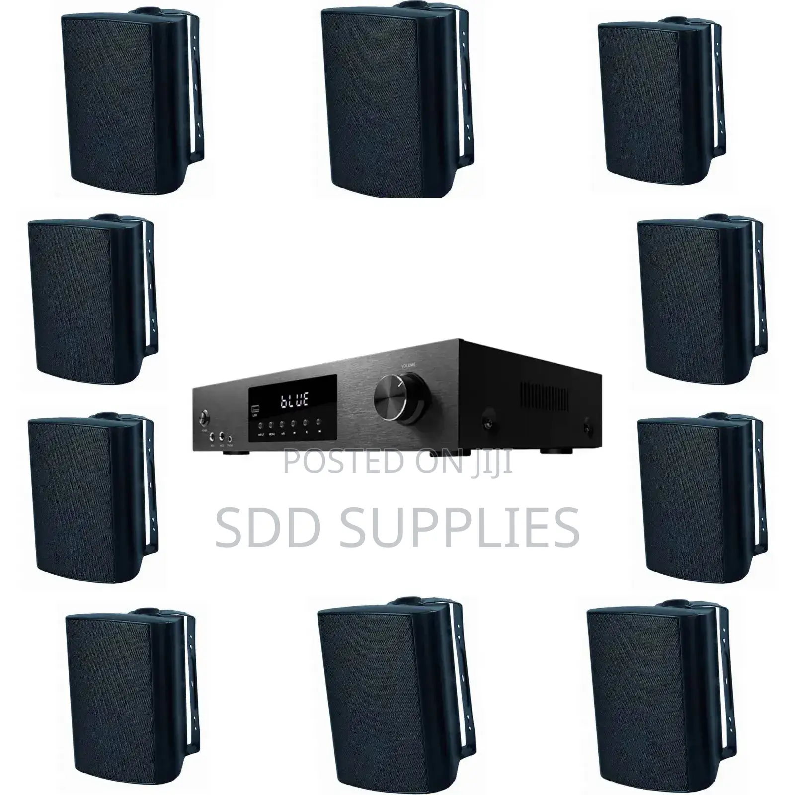 10set of 6"Quality Wall Speakers 12ch Digital Amplifier