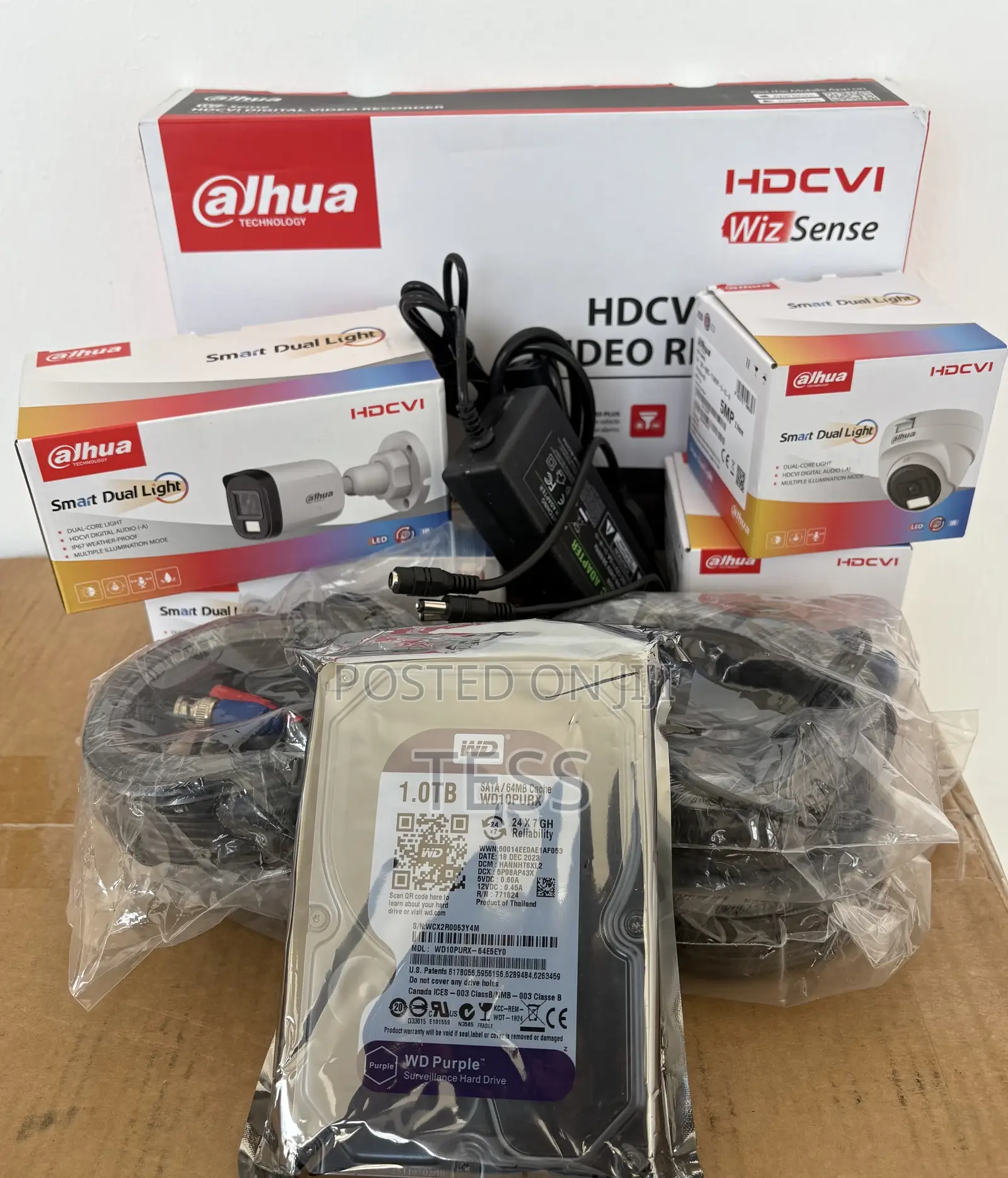 Dahua 4ch Kit 2mp Full Color+Audio+1tb Surveillance HDD